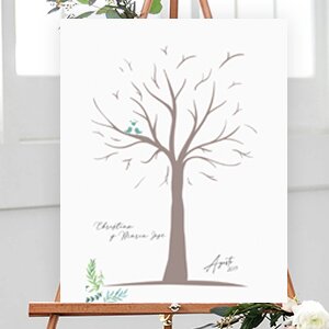 Arbol de huellas para matrimonios